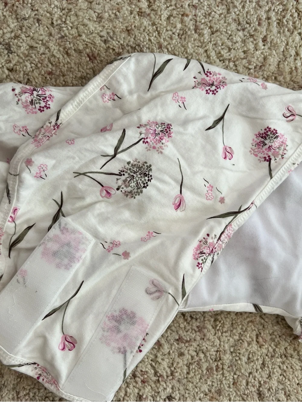 Embe Floral Pink and White Bedding Cover - Soft Floral Print